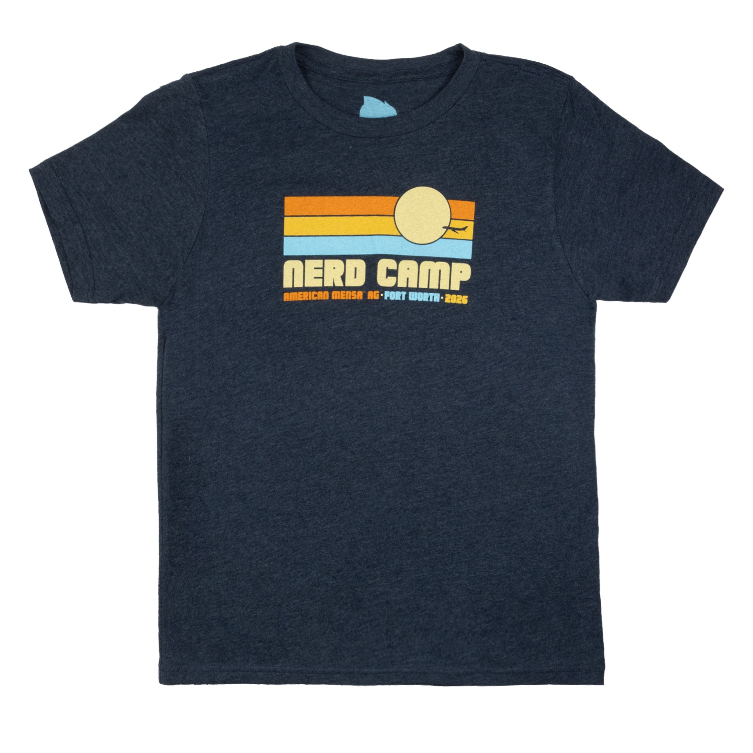 Mensa Nerd Camp Youth Tee - Navy