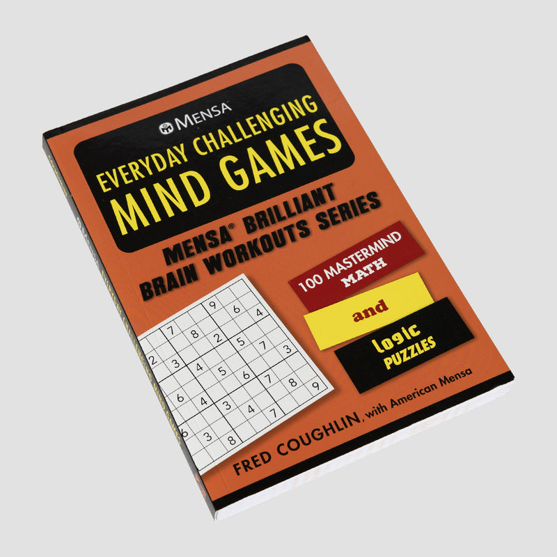 Front view of Mensa Everyday challenging mind games Mensa Brilliant brain workout series