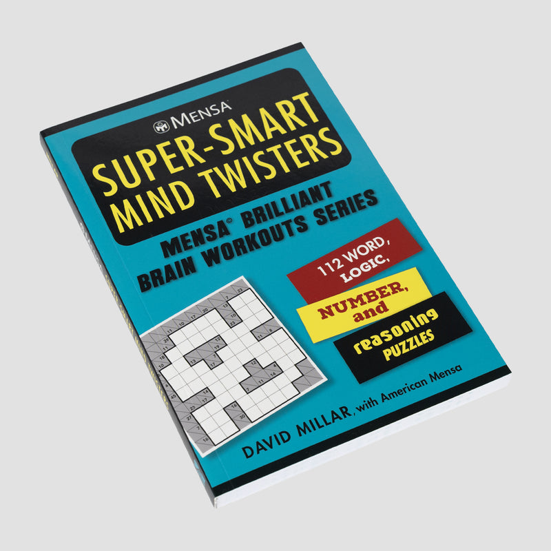 Front view of cover of Mensa Super-smart mind twisters book