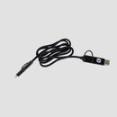 Black charging cable with Mensa logo