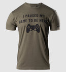 Paused My Game Tee – Military Green