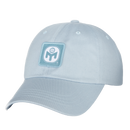 Light blue cap with a Mensa patch on a white background