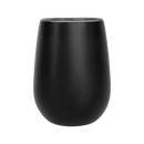 Rear view of black Mensa Stainless Steel Genius Juice Cup