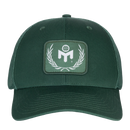 Green cap with a Mensa logo patch on a white background