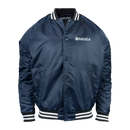 Navy club jacket with MENSA logo on left chest