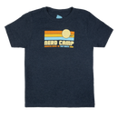 Youth Navy tee with "NERD CAMP AMERICAN MENSA AG FORT WORTH 2026" graphic