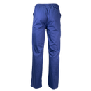 Rear view of navy scrub pant
