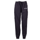 Black Mensa Women's Scrub Jogger Pant with white "SmartWear BY MENSA" on left thigh