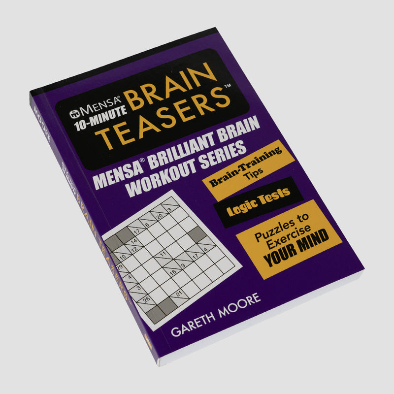 front view of Mensa 10-MINUTE BRAIN TEASERS book
