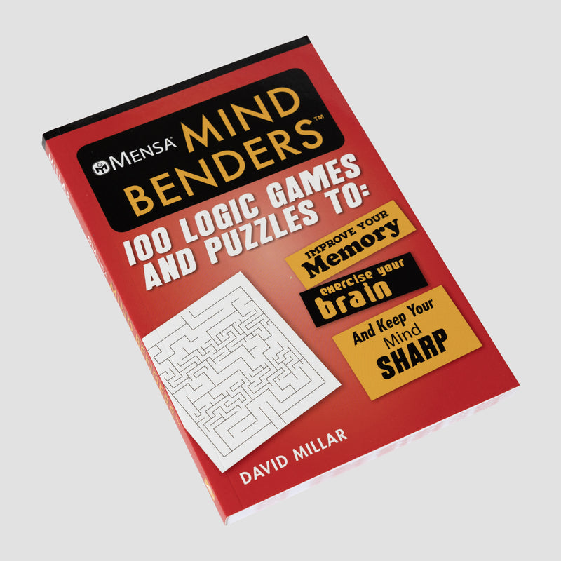 Front view of Mensa Mind Benders book