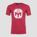 cardinal tee with white Mensa bug logo