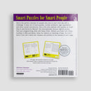 rear view of 365 Brain Puzzlers - Page-a-Day Calendar 2025 An official Mensa Calendar by Fraser Simpson, "Smart Puzzles for Smart People"