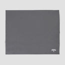 Mensa Heavy Fleece Collegiate Blanket - Charcoal with white Mensa logo laid out