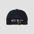 rear view of black hat
