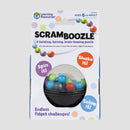 Scramboozle Puzzle Ball a twisting turning brain-teasing puzzle box with image of the puzzle ball on the front "Endless fidget challenges!"