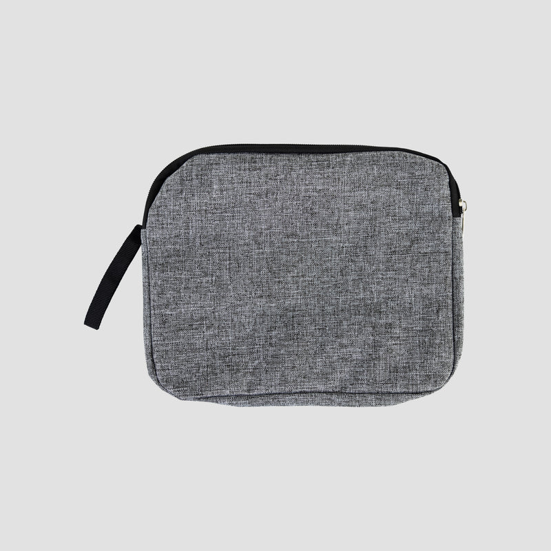 rear view of grey gadget bag