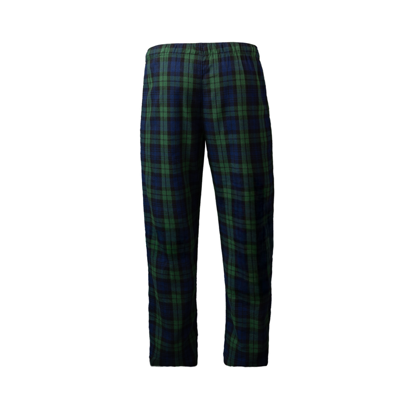 Rear view of Plaid pants