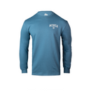 Blue long-sleeve shirt with 'Mensa' logo