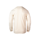Rear view of natural long-sleeve shirt