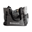 Gray tote bag with 'Mensa' logo
