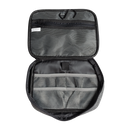Grey travel organizer bag with mesh compartments