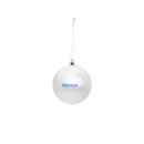 rear view of silver ornament with "Mensa" logo