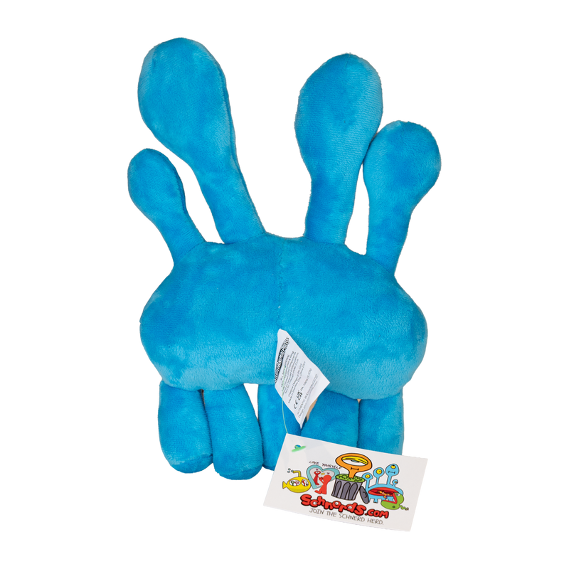 Rear view of 9" plush sculpture is designed to celebrate self-acceptance and individuality, making it the perfect addition to any collection.