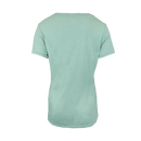 Rear view of Dusty Sage ladies v-neck