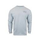 Light blue long-sleeve shirt with a Mensa logo on a white background