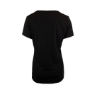 back view of black tee