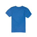 Back view of blue tee