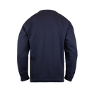 back view of navy sweatshirt