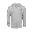 Gray hoodie with a lmensa logo on the left chest against a white background
