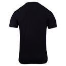 Rear view of unisex black tee