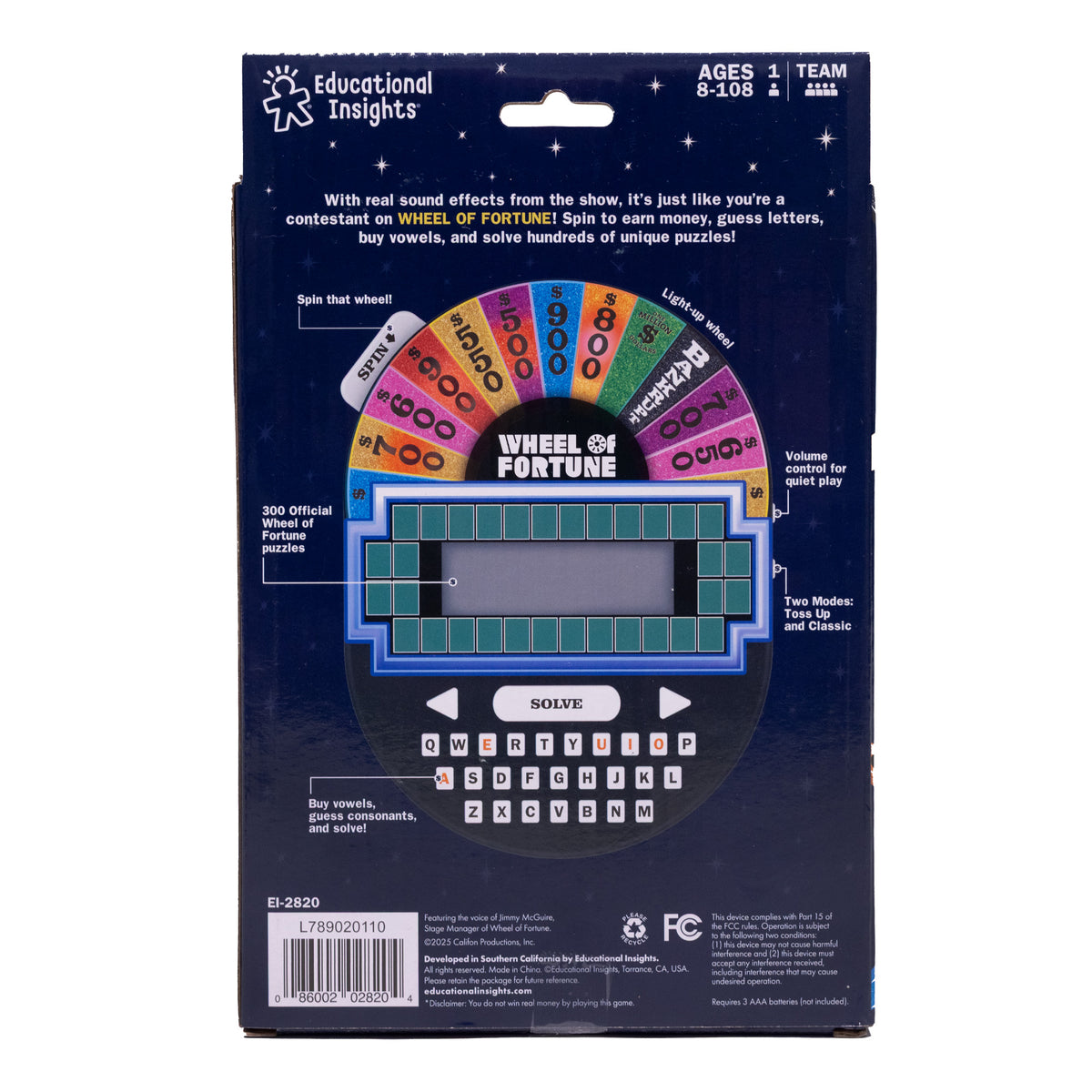 Wheel of Fortune - Electronic Game