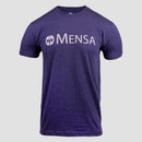 Storm colored tee with white MENSA logo on chest