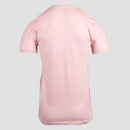 Rear view of light pink unisex tee