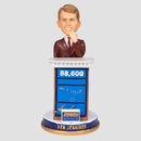Ken Jennings bobblehead with text on Jeopardy desk "Who is lago?"