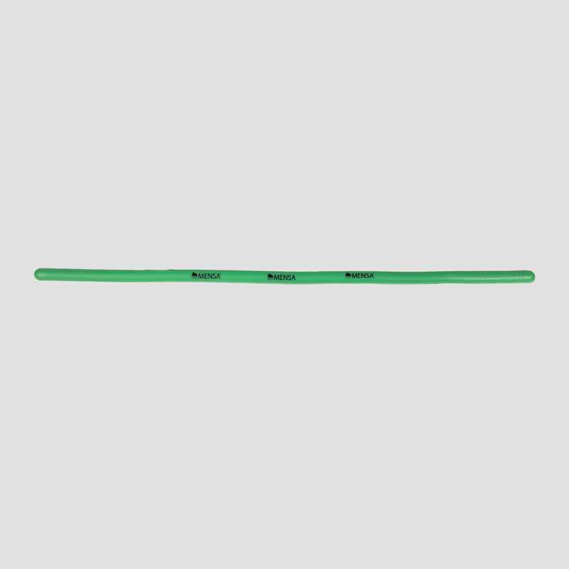 Straightened green Bendeez Stick with 3 Mensa Logos