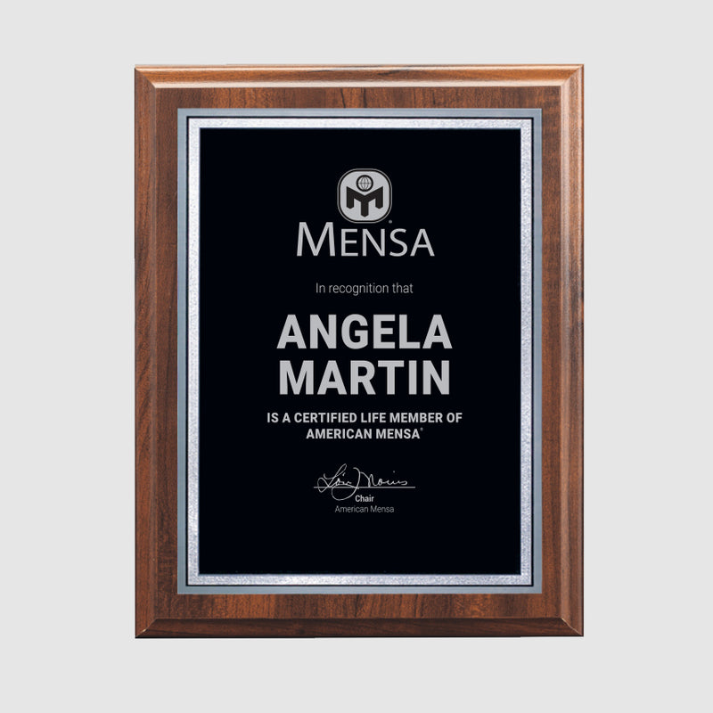 Life Member Plaque