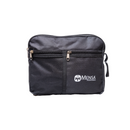 Black Mensa Overnight Travel Toiletry/Gadget Bag with white Mensa logo