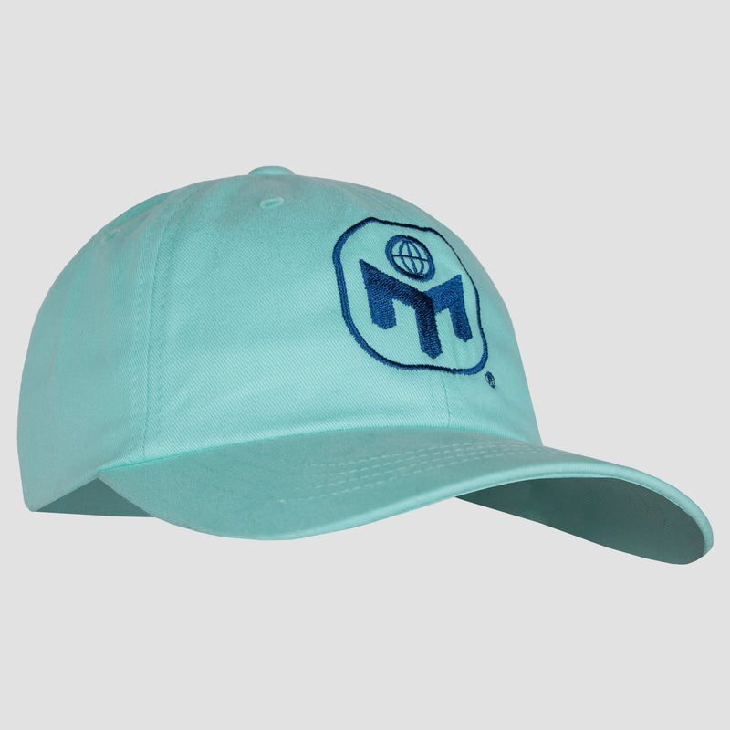 Blue hat with Mensa logo on front