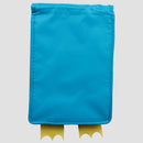 back view of light blue owl lunch bag