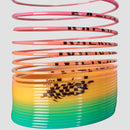 stretched out  view on spring toy