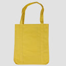 back view photo of yellow tote bag