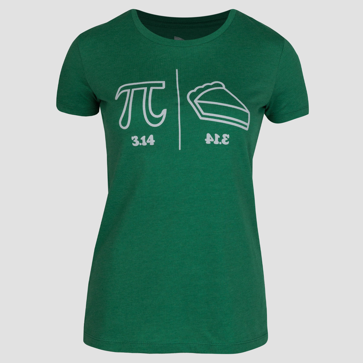 Mensa Ladies Pi Tee Kelly Green - Main Image